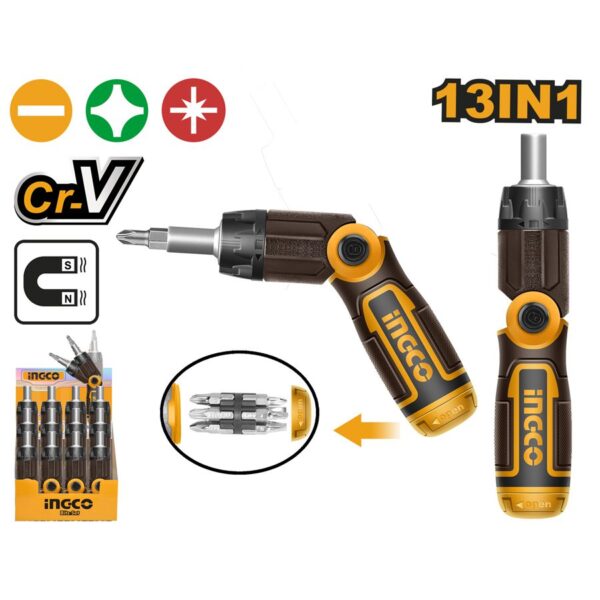 Bộ tua vít đa năng 13 trong 1 Ingco AKISD1208 Chất Lượng
