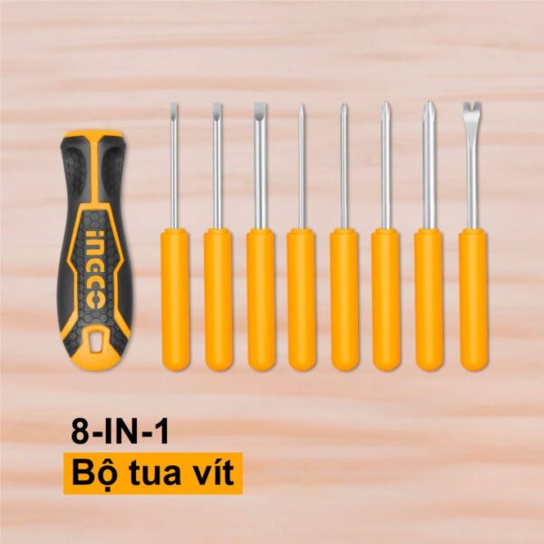 Bộ 9 tua vít đa năng Ingco AKISD0901 Chính Hãng, Giá Rẻ 10 Bo 9 tua vit da nang AKISD0901 INGCO 6
