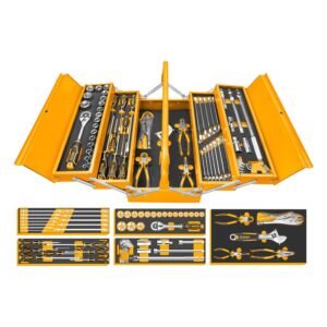 Bộ 59 công cụ hộp sắt Ingco HTCS15591 Chính Hãng, Giá Rẻ