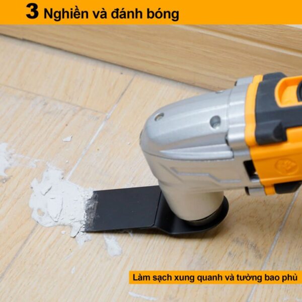Máy cắt gọt đa năng pin Ingco CMLI2001 Chính Hãng, Giá Rẻ 9 May cong cu da nang dung pin CMLI2001 INGCO kem 8 phu kien de cat cua danh bong mai 2