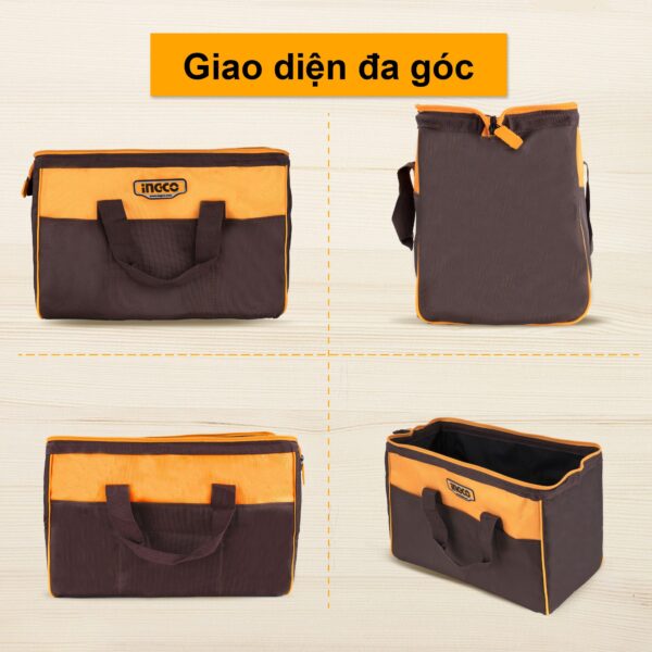 Tui dung do nghe 13inch 33cm INGCO HTBG281328 mau Vang Nau MAU MOI 4