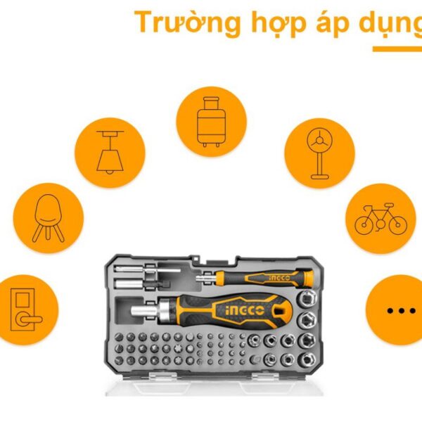 Bộ tua vít đa năng 55 chi tiết tự động sửa chữa trong gia đình và công việc