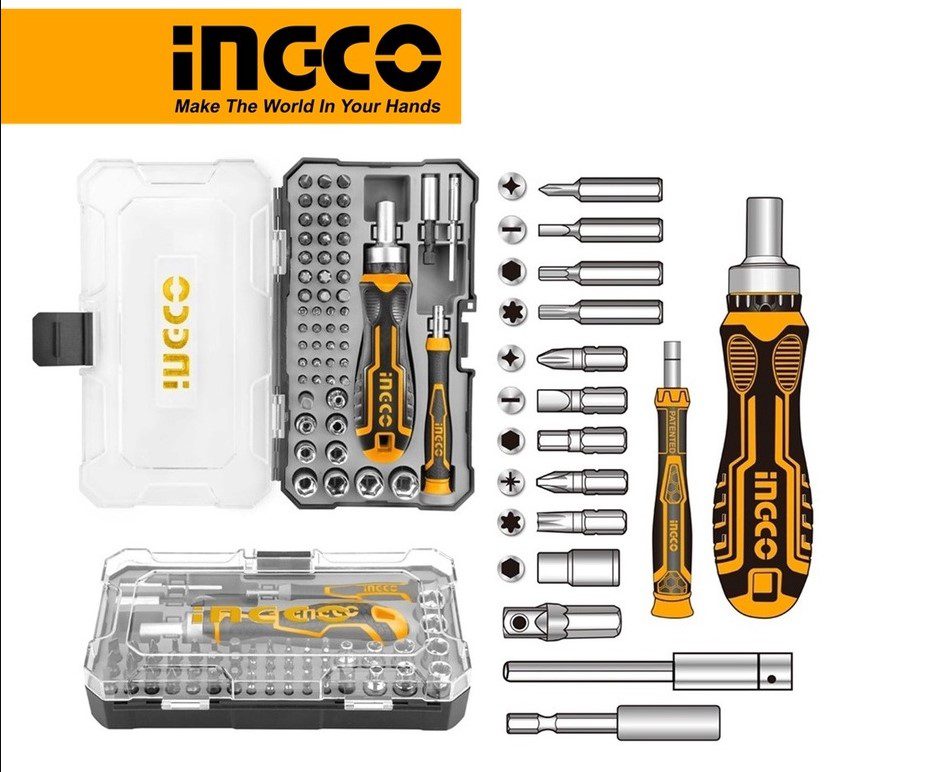 Hộp đựng bộ 55 tua vít ingco đa năng