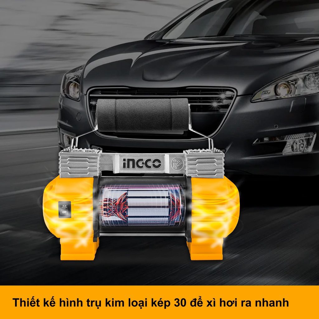 May bom lop o to dung dien 12v Ingco AAC2508 11