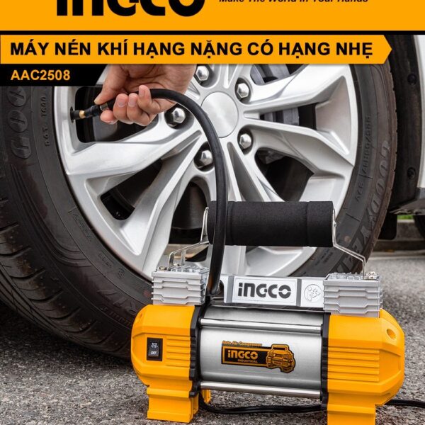 May bom lop o to dung dien 12v Ingco AAC2508 12