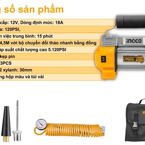 May bom lop o to dung dien 12v Ingco AAC2508 5 e1657266542429