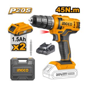 Máy khoan vặn vít 20V 45Nm Ingco CDLI20028 Chính Hãng