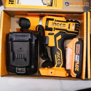 Máy khoan vặn vít 20V Ingco CDLI20024 Chính Hãng, Kèm Pin Sạc 01