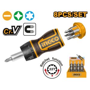 Bộ tua vít đa năng 8 đầu Ingco AKISDS1728 Chính Hãng 2