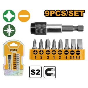 Bộ đầu nối tua vít 9 chi tiết Ingco AKSD0071 Chính Hãng 2