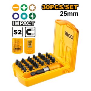Bộ 30 đầu nối, mũi bắt vít đa năng Ingco AKSD68303 Chính Hãng