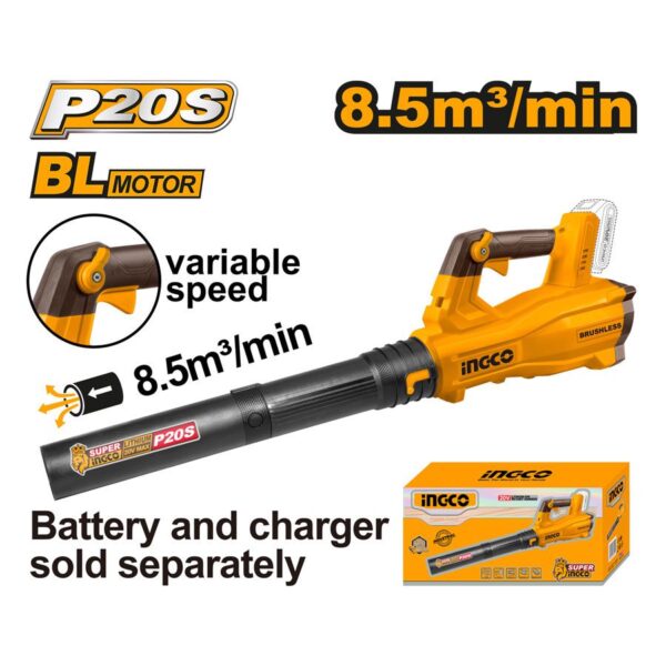 Máy thổi bụi pin 20V không chổi than Ingco CABLI20428 Mạnh Mẽ