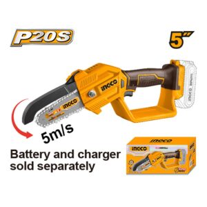 Máy cưa xích pin 20V Ingco CGSLI2058 Chính Hãng, Giá Rẻ ( Chưa kèm pin & Sạc) 7