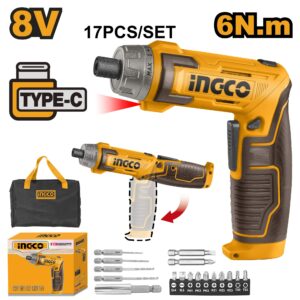 Máy siết vít pin 8V Type C Ingco CSDLI0802 Chính Hãng 1