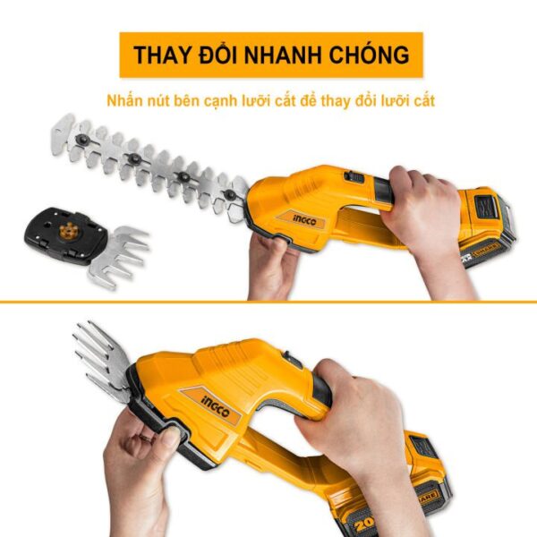 Máy cắt tỉa hàng rào 20V Ingco CSTLI2001 Chính Hãng 1