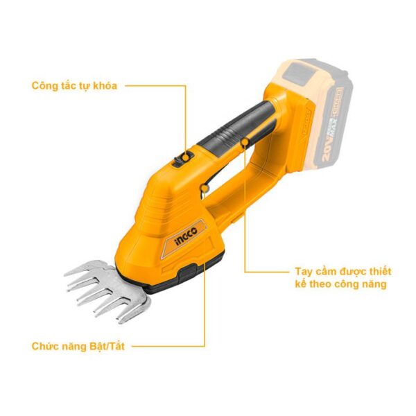 Máy cắt tỉa hàng rào 20V Ingco CSTLI2001 Chính Hãng 2