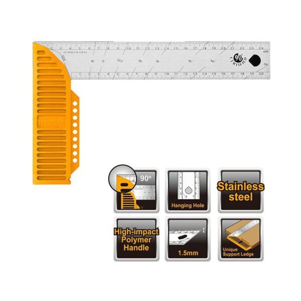 Thước góc vuông 300mm Ingco HAS123002 Chính Hãng, Giá Rẻ 2