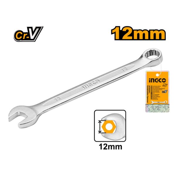 Cờ lê vòng miệng 12mm Ingco HCSPA121 Chính Hãng, Giá Rẻ