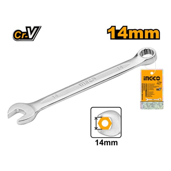 Cờ lê vòng miệng 14mm Ingco HCSPA141 Chính Hãng, Giá Rẻ