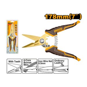 Kéo cắt dây điện inox 178mm Ingco HES0187 Chính Hãng
