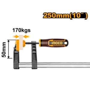 Kẹp gỗ chữ F 50x250mm Ingco HFC020503 Chính Hãng, Giá Rẻ
