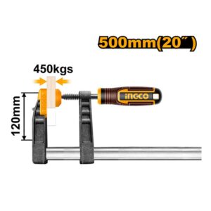 Kẹp gỗ chữ F 120x500mm Ingco HFC021202 Chính Hãng, Giá Rẻ 3
