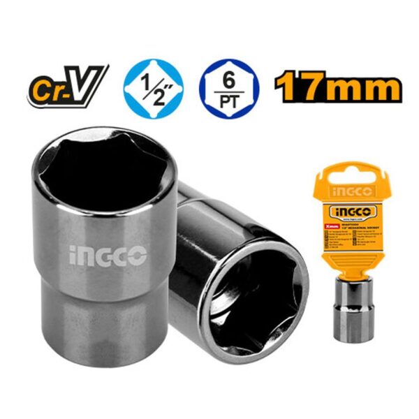 Đầu tuýp 17mm Ingco HHAST12171 Chính Hãng, Giá Rẻ Nhất