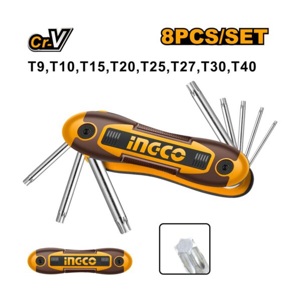Bộ 8 chìa lục giác bông Ingco HHK14083 Chính Hãng, Giá Rẻ 3