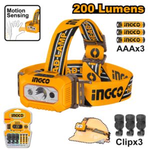 Đèn pin đội đầu 3AAA Ingco HHL013AAA8 Chính Hãng, Giá Rẻ