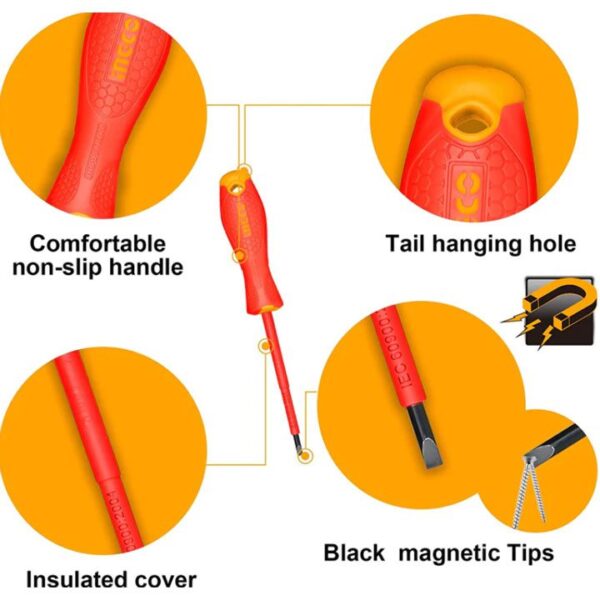 Bộ 6 tua vít cách điện Ingco HKISD0608 Chính Hãng, Giá Rẻ 3