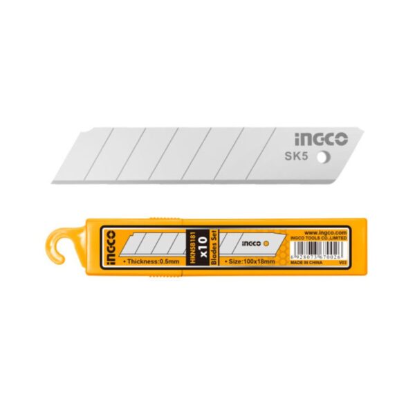 Bộ 10 lưỡi dao 18*100mm Ingco HKNSB181 Chính Hãng, Giá Rẻ 3