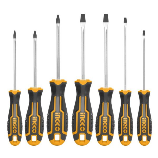 Bộ 7 tua vít thép CrV Ingco HKSD0728 Chính Hãng, Giá Rẻ 1