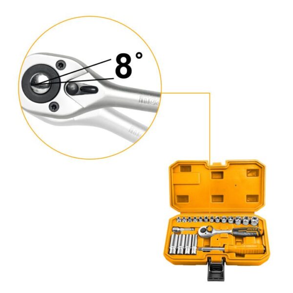 Bộ đầu tuýp 20 chi tiết 1/4