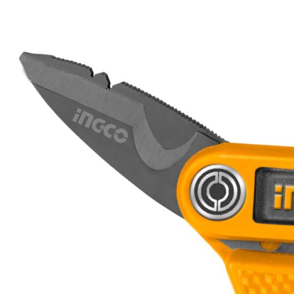 Kéo cắt dây điện inox mạ titan dài 170mm INGCO HES051708