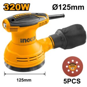 Máy chà nhám tròn 320W 125mm Ingco RS3208 Chính Hãng 6