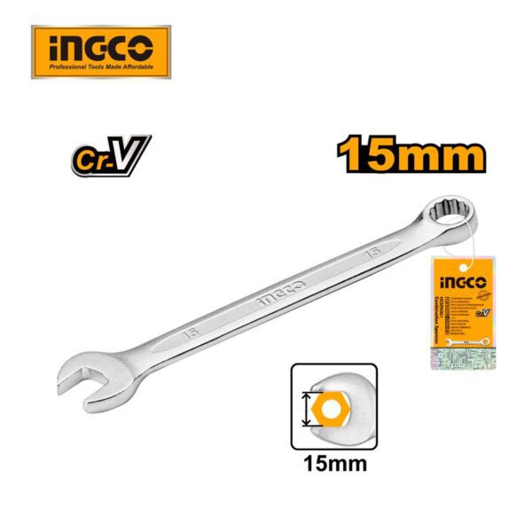 Cờ lê vòng miệng 15mm Ingco HCSPA151 Chính Hãng, Giá Rẻ 2