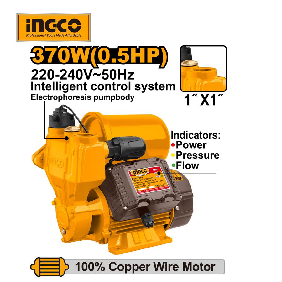 Máy bơm nước tự mồi 370W INGCO VPZ3708