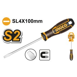 Tua vít dẹp SL4 100mm Ingco HSDSL4100 Chính Hãng, Giá Rẻ