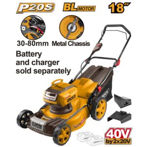 Máy cắt cỏ đẩy 40V Ingco LMLI20185 Chính Hãng, Giá Rẻ Nhất