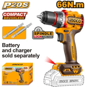 Thân máy khoan pin 20V 66Nm (không búa) Ingco CDLI206681 Chính Hãng 01