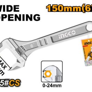 Mỏ lết dài 150mm mở rộng 24mm Ingco HADW131062 Chính Hãng