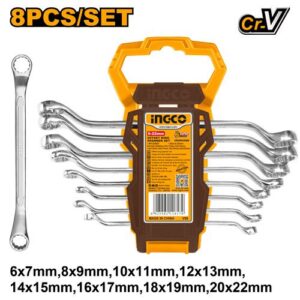Bộ 8 cờ lê hai đầu vòng 6-22mm Ingco HKSPA3088 Chính Hãng