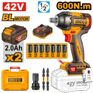 Máy siết bu lông 42V Max 600NM Motor không chổi than CIWLI42602