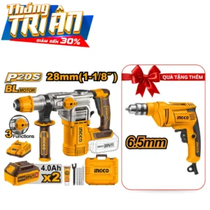 Siêu Ưu Đãi Bộ Máy khoan đục bê tông pin 20V CRHLI202882