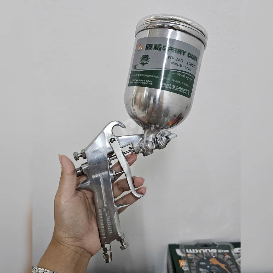 Súng phun sơn bình ngang chỉnh gió 400CC WYNN'S WF-75G - Chính Hãng 14 Súng phun sơn bình ngang chỉnh gió 400CC WYNN’S WF-75G (2)