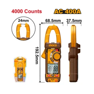 Ampe Kìm Kỹ Thuật Số AC 400A Ingco DCM62001, Giá Tốt Nhất 01