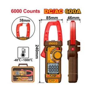 Ampe Kìm AC/DC 600A Ingco DCM66002, Hàng Chính Hãng 01