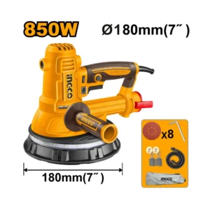Máy Chà Nhám Tường 850W 180mm Ingco DWS10508, Chính Hãng 01