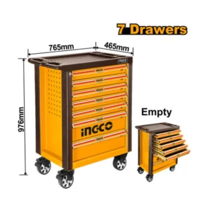 Tủ Đồ Nghề 7 Ngăn Có Bánh Xe Ingco HDTC01072, Hàng Chính Hãng 01