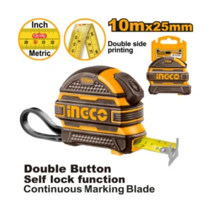 Thước Kéo Tự Khóa 10m Bản Rộng 25mm Ingco HSMT081025 - Giá Tốt 01